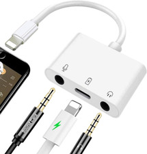 Iphone Microphone Adapter for Live-Streaming Lightening to Microphone  3.5Mm He