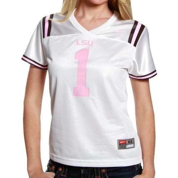 Too Cute! New Licensed LSU Tigers Women's NIKE Pink Jersey Size S MSP  $55 B02