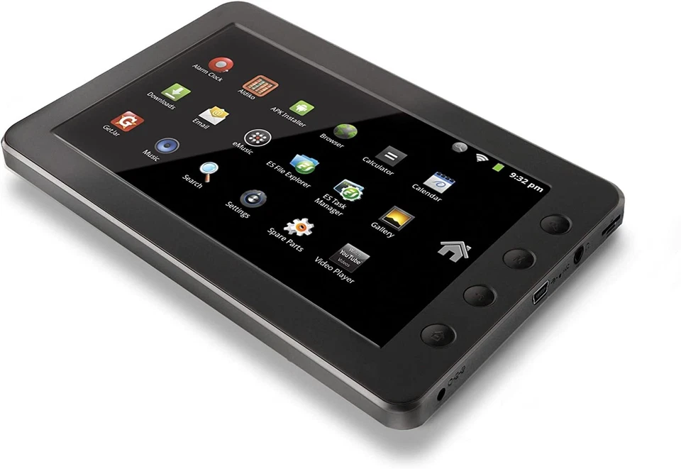 Coby Kyros 7-Zoll 4GB Internet Touchscreen Tablet - Schwarz - Bild 2 von 4