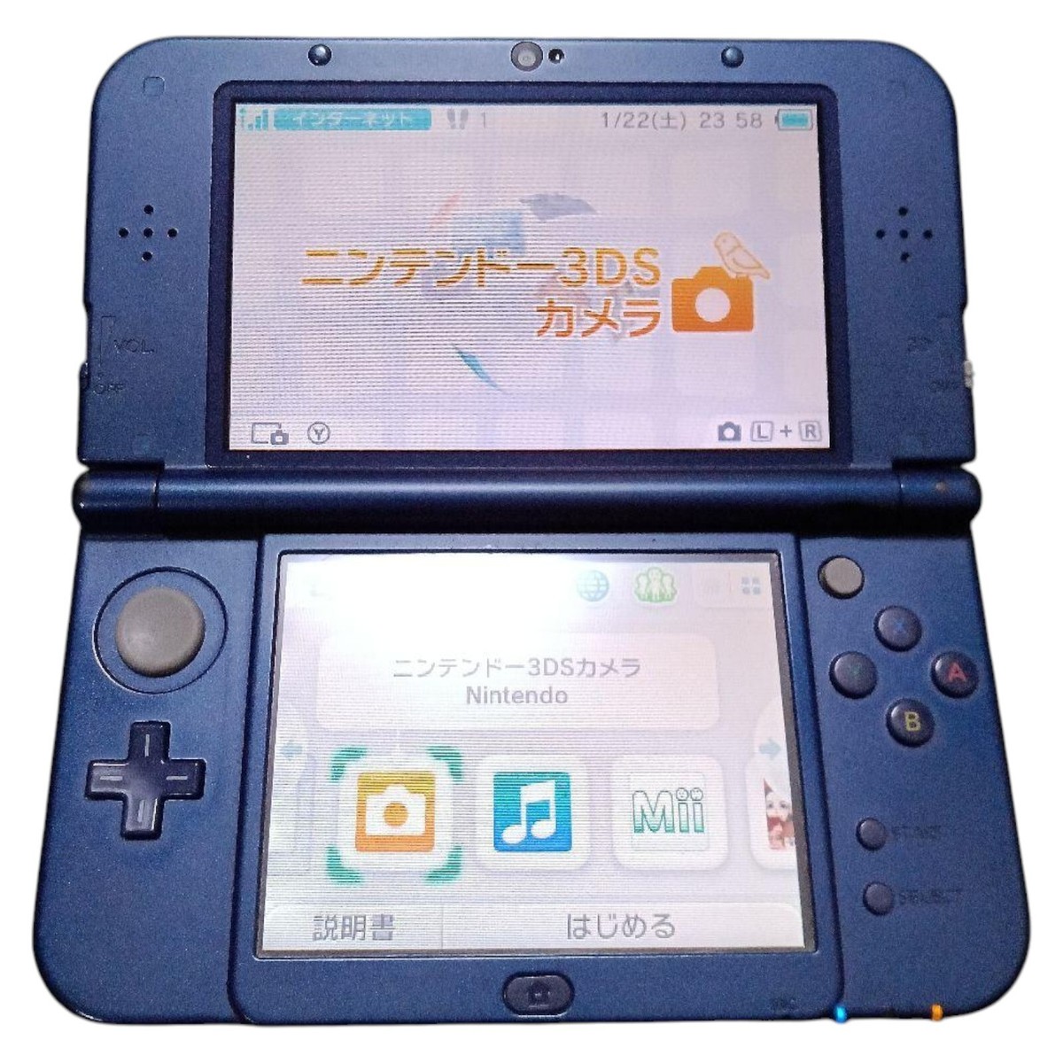 NINTENDO New 3DS LL XL Metallic Blue Console Only Japanese