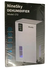 NINESKY DEHUMIDIFIER FOR HOME 85 OZ WATER TANK 800 SQ.FT CT2 - GREY