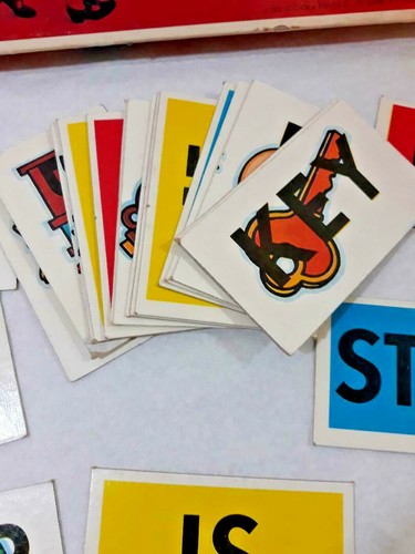 SCRABBLE ALPHABET GAME Replacement Parts 23 WORD CARDS ONLY 2 SIDED 1972 Selchow - Picture 3 of 5
