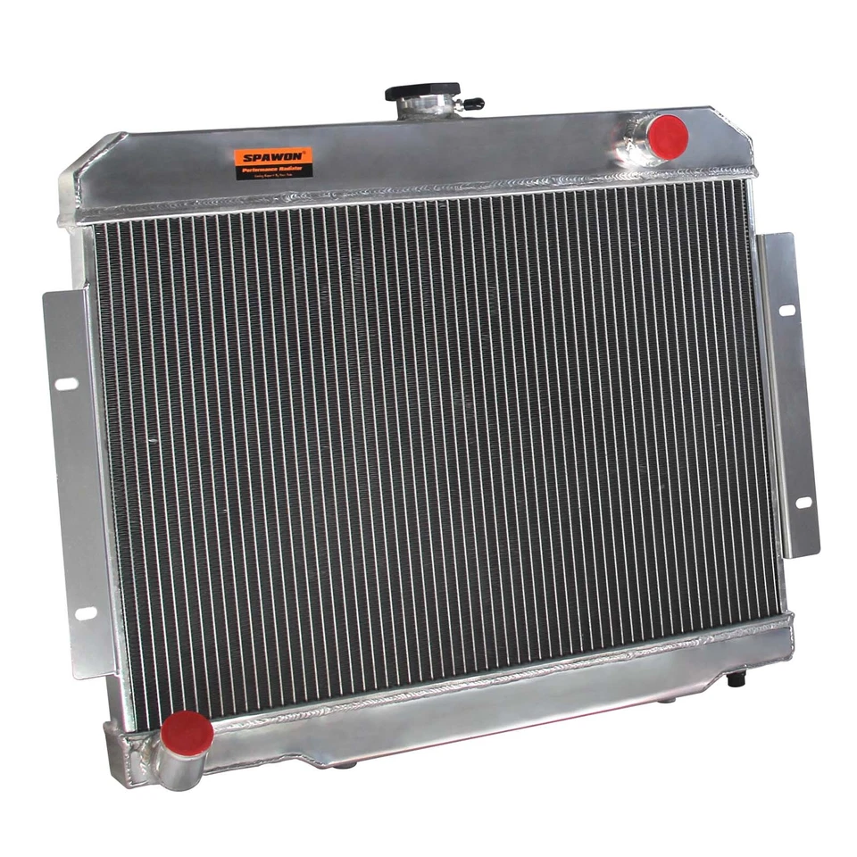 Radiador de 3 filas para 73-86 Jeep Cherokee Commando CJ5 CJ6 CJ7 J10 J20 Scrambler AT Foto 4 de 4