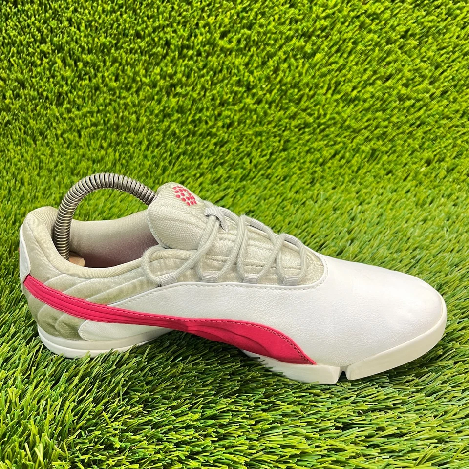 Puma SunnyLite V2 Womens Size 7.5 White Pink Athletic Spikeless Golf Shoes - Image 4 of 4