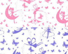 Poly Cotton Butterflies and Fairies Craft Dress Fabric Material