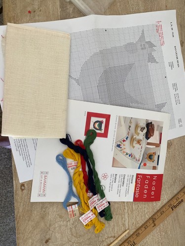 Bahmann Nadel Faden Fantasie cross stitch chicken - Yellow chicken kit - Picture 5 of 5