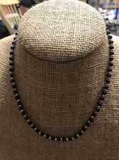 14K lapis beaded 16 inch necklace