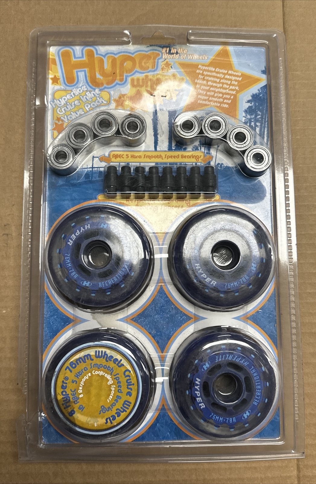 Hyper 05 Hyperlite Cruise Combo 80mm Inline Skate Wheels Bearings  