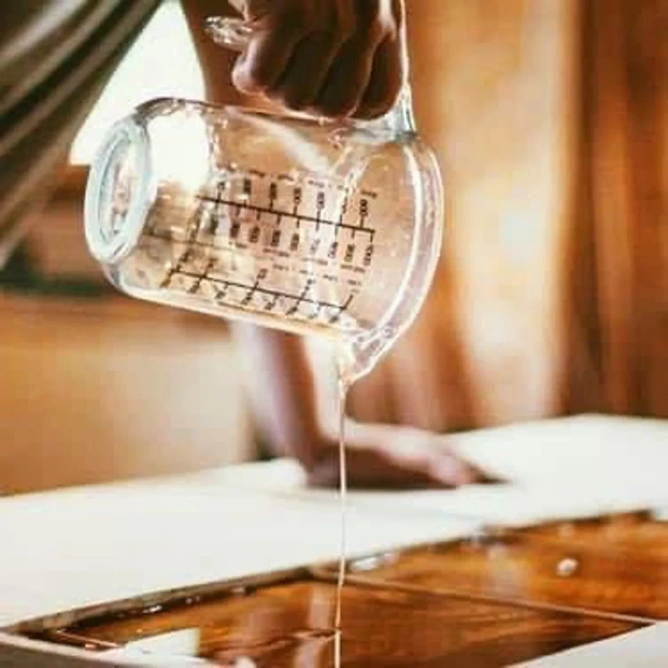 48" x 18" Epoxy Resin Console Table Top, hallway Wooden Table Top Furniture - Image 3 of 4