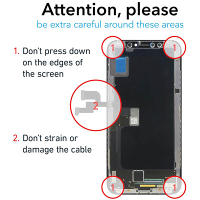 Hard OLED For Apple iPhone X LCD Display Touch Screen Digitizer