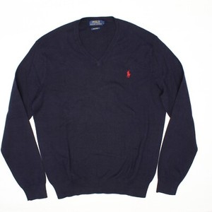 NEW 100% Cotton Knit V-neck Men Polo Shirt Metrofit Indigo Blue NEW 100% Cotton Knit V-neck Men Polo Shirt Metrofit Indigo Blue