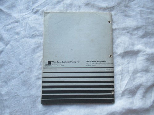 White 2-180 field boss tractor operator's manual - Picture 9 of 9