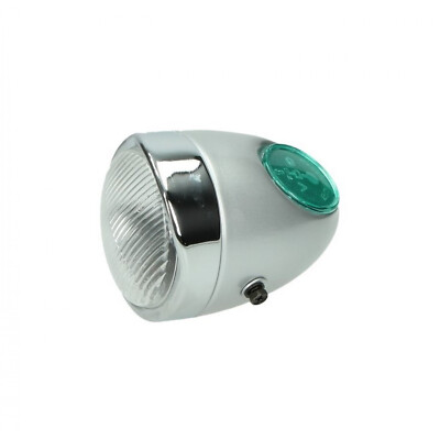 Scheinwerfer / Eierlampe vorne silber für Puch Maxi