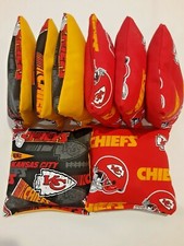 8 Cornhole Bag Set Corn Hole Kansas City Chiefs R/Y