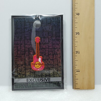 Handmade Limited Edition Hard Rock Cafe Key West Exclusive Metal Core Guitar Pin