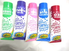 5  Crayola Bathtub Finger Paint Soap 5 Color Variety RED/BLUE/PINK/PURPLE/GREEN