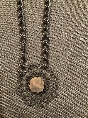 Authentic Sabika Pressed Metal Medallion with Manhattan Off White