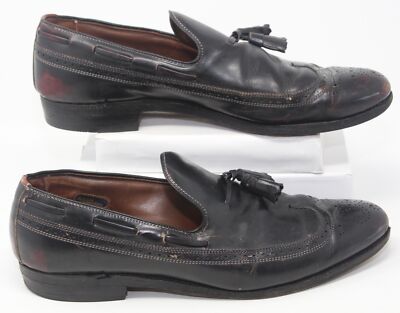 Allens Edmonds Berwick Longwing Brogues Wingtip Leather Tassel Loafer Mens 10.5D