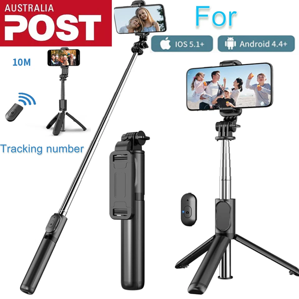 Selfie Stick Mobile Tripod Stand For iPhone Samsung Bluetooth Remote Extendable - image 4 of 4