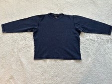 Banana Republic Men’s Navy Blue Sweatshirt Large 100% Cotton Crew Vintage