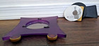 Aaron Brothers 3X3 Circle Girl's Diamond Picture Frame 1993 Purple W/Stand Used — photo 8