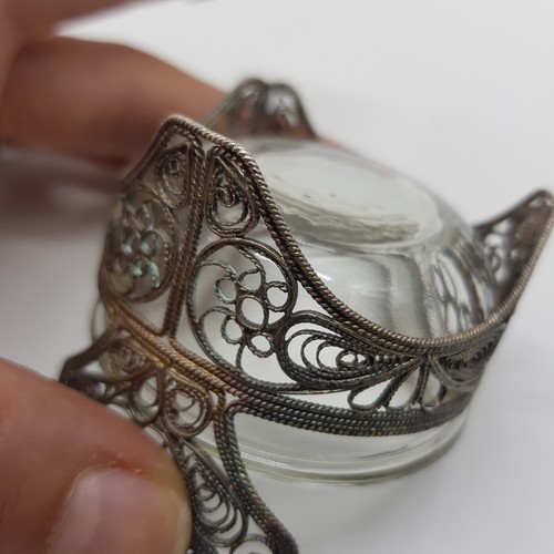 Sowjetisches Senfglas  , filigran , versilbert -  Gramm  I.9 - Bild 10 von 12