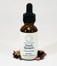 PEACH BLOSSOM Herbal Supplement / Liquid Extract Tincture / Prunus persica Herb