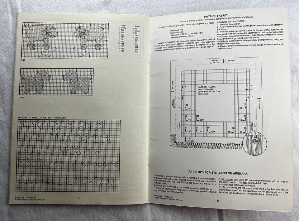 Baby's First Year Cross Stitch Pattern Book Hallmark by Gloria & Pat #92 - Image 4 of 4