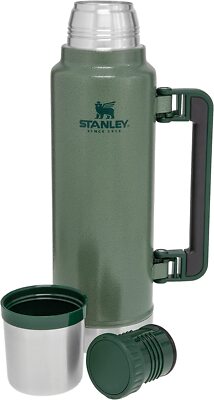 Stanley CLASSIC VAKUUM FLASCHE 1,4 Liter Hammertone grün Thermosflasche Thermo