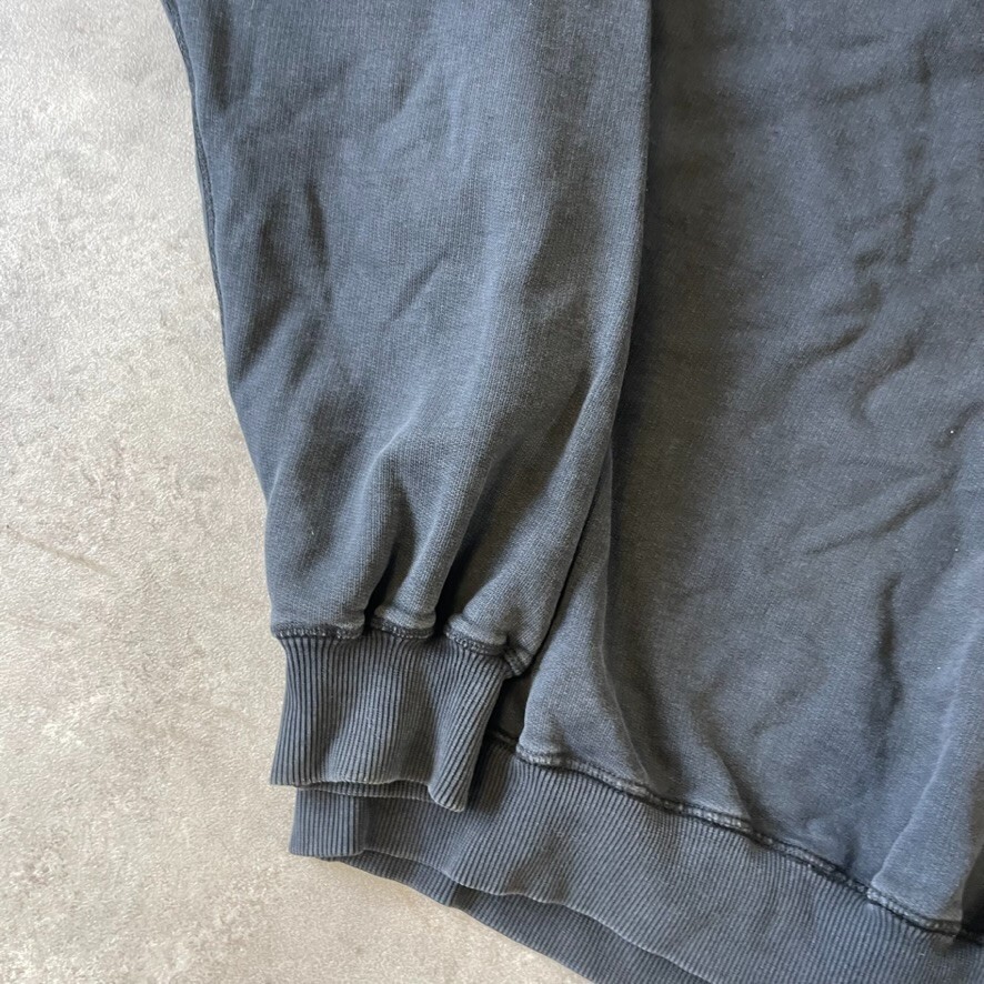Cole Buxton Hoodie Mens Small Blank Oversized Pull Over Sweatshirt, Washed Black image 5