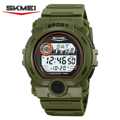 Men's Outdoor Sports Electronic Watch Multi-Function LED Display Water-Resistant