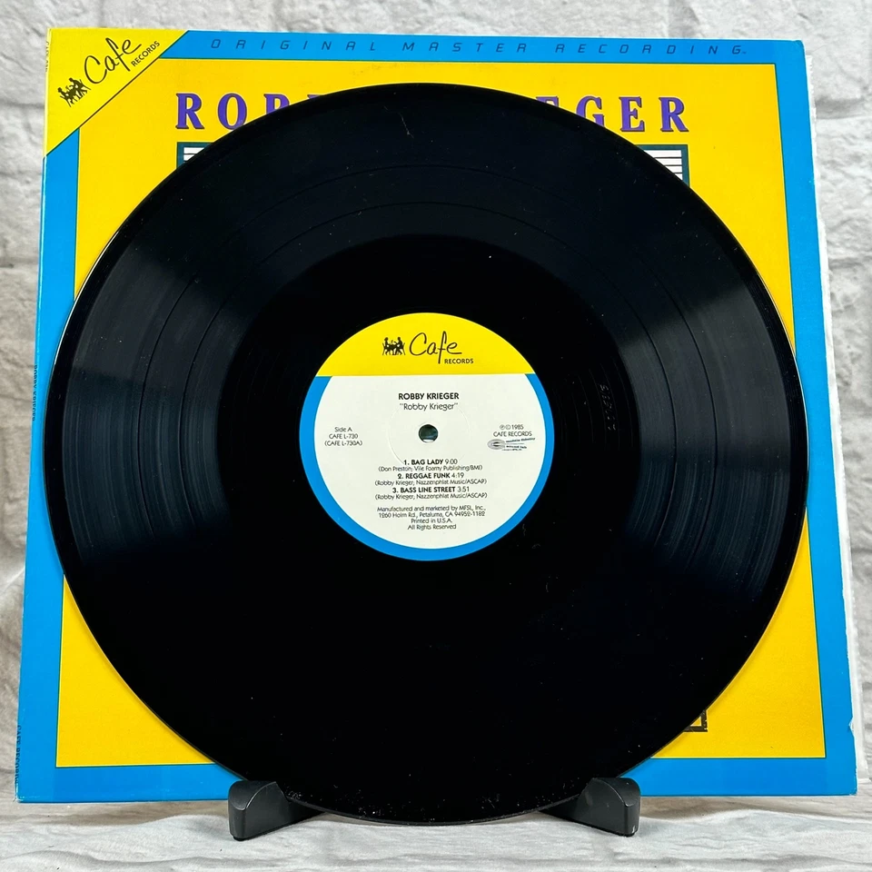 Robby Krieger S/T LP 1985 MFSL Original Master Recording Cafe-730 Demo The Doors - Image 3 of 4