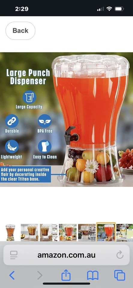 Nuevo dispensador de bebidas Buddeez Serve-Top de 3,5 galones con inserto de cono de hielo Foto 3 de 4