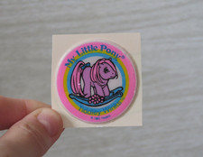 VTG 1985 80s Puffy Sticker My Little Pony MLP Tiddley Winks Pony 1.5" READ