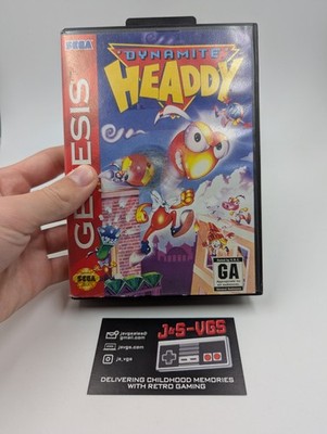 Sega Genesis Dynamite Headdy CIB Complete in Box Tested Working