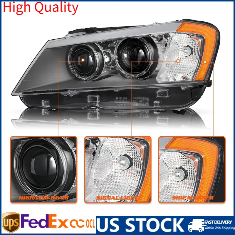 NUEVO CONJUNTO DE FAROS DE XENÓN LH/Lado del conductor sin AFS para BMW X3 2011-2014 Foto 3 de 4