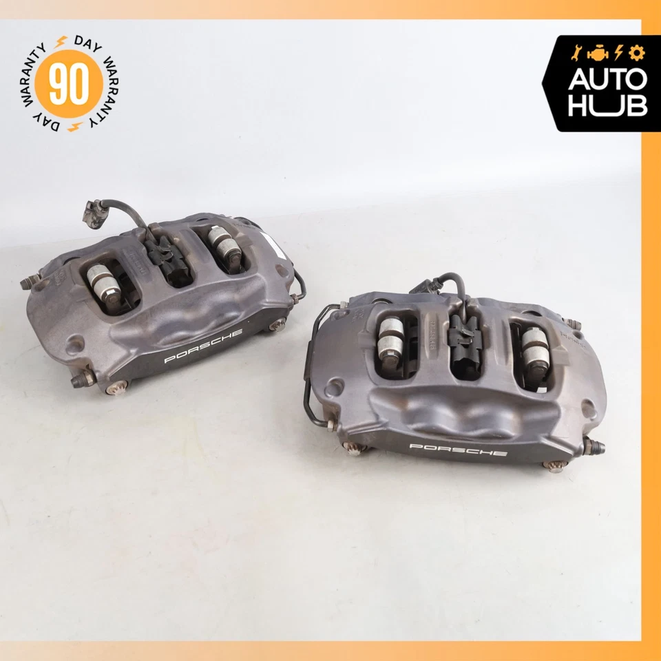 10-24 Porsche Cayenne 9Y0 / 911 Rear Brake Calipers Left & Right Set OEM - Image 2 of 4