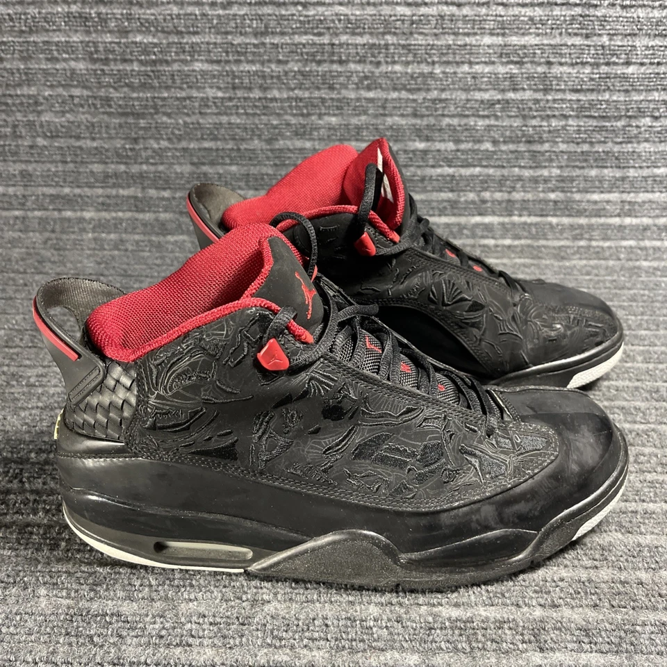 Nike Air Jordan Dub Zero Bred Preto Varsity Vermelho 2009 Tamanho 11 311046-061 com CAIXA - Imagem 2 de 4