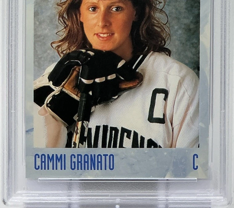 Cammi Granato PSA 9- 1993 Classic Hockey Draft -Providence, Team USA, Gold Medal - Image 3 of 4