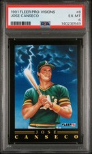 1991 FLEER PRO-VISION #6 JOSE CANSECO PSA 6