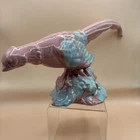 ROYAL HAEGER POTTERY Pheasant Iridescent Pink, Teal, Purple 15” Length