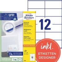 1 Bis 20X Avery Zweckform Universal-Etiketten, 105 X 48 Mm, Weiß Bis 21% Rabatt
