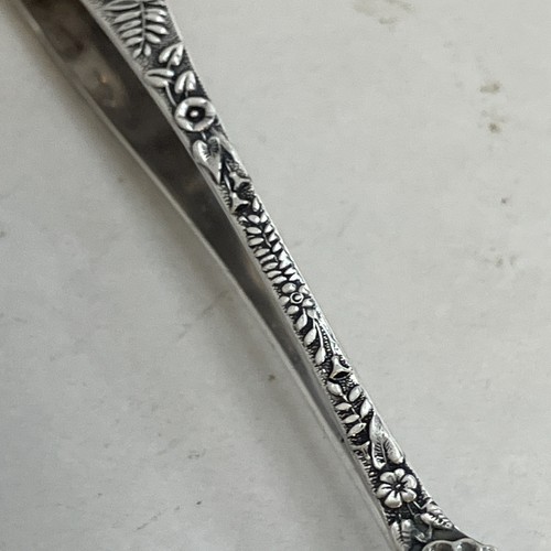 Tiffany & Co EP Silver Plated 5” Sugar Cube Claw Tongs “Floral” Pattern Pat.1884 - Picture 7 of 10