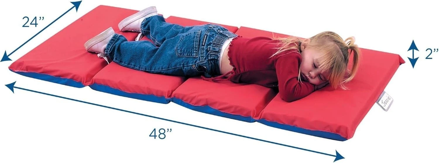 Children's Factory Toddler Nap Waterproof Mat 2" Thick Blue/Red - NEW
Opens in a new window or tab