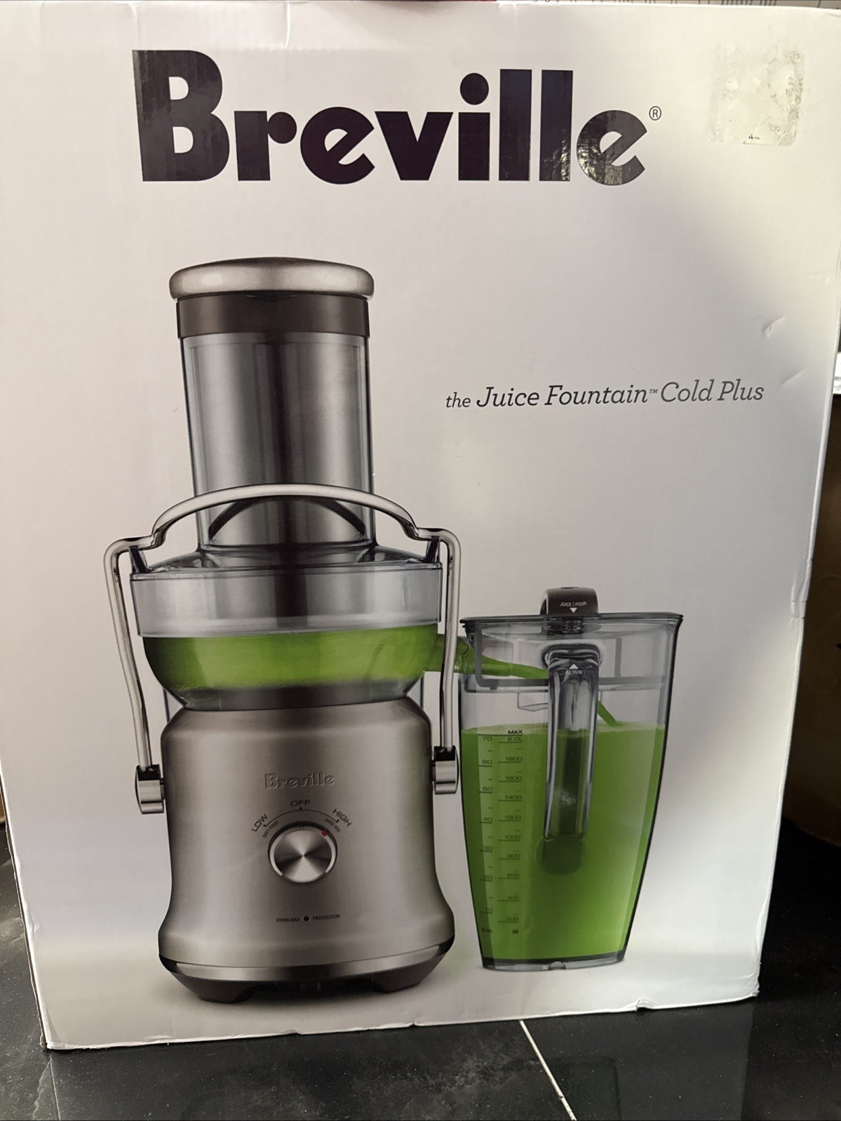 Breville The Juice Fountain Cold Plus 1000W Juicer - Silver BJE530BSS - NEW!