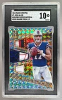 Josh Allen 2018 Panini Spectra Neon Orange Building Blocks Patch RC 1/5 SGC 10