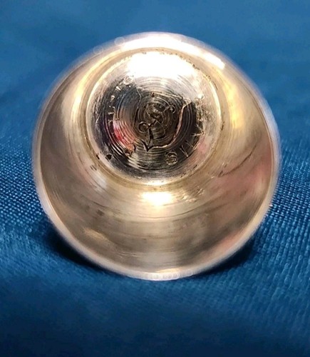 Antique Simons Bros. Co. Sterling Silver Thimble Fancy Flower Border (Size 8) - Picture 6 of 6