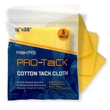 M krs 18" X 36" Pro-Tack Tack Cloth, 3-Pack Wood Prep Cloths, Remove and Trap