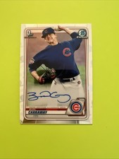 2020 Bowman Draft Chrome 1st AUTO Burl Carraway #CDA-BC Chicago Cubs