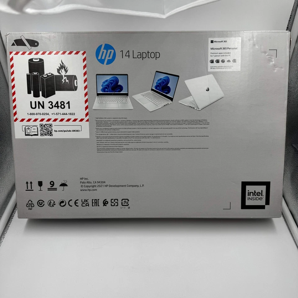 New HP Laptop 14-DQ0052DX 14" Celeron N4120 1.1GHz 4GB RAM 64GB eMMC - Image 3 of 4